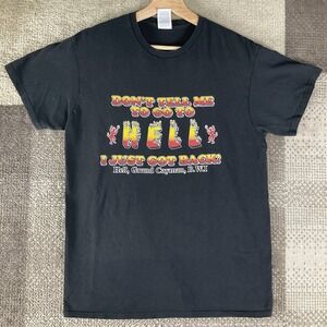 Vintage Dont Tell‎ Me to Go to Hell Grand Cayman Black Location T Shirt Adult M